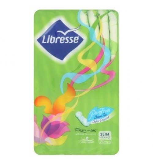 Libresse 含纯绿茶香味的清新薄装卫生巾